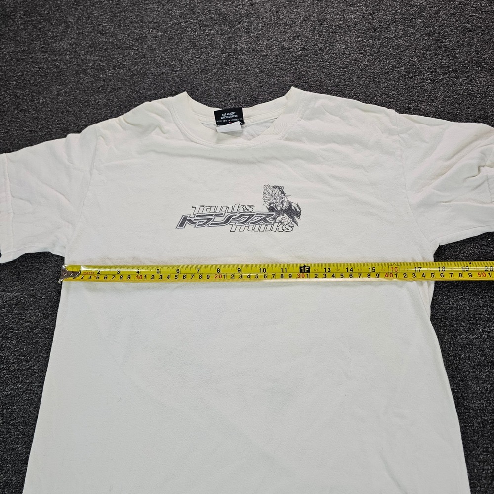 Vintage Dragon Ball Z Trunks Graphic Shirt White Mens Small Anime Y2K Youth XL - Picture 8 of 9